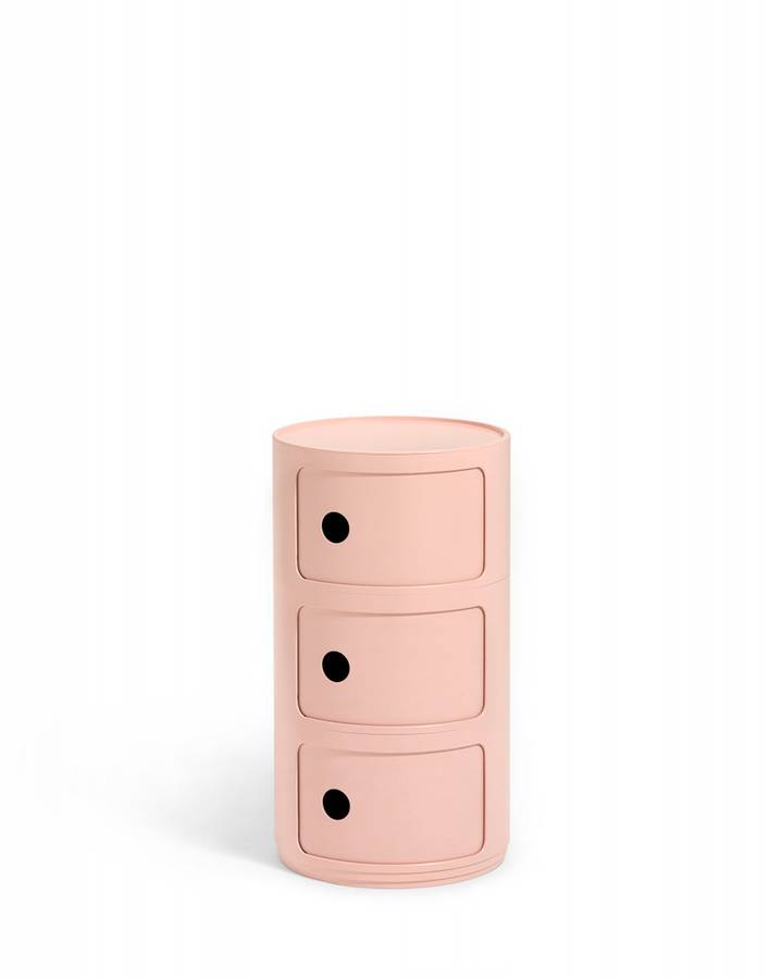 Kartell Componibili Bio Pink 3 skuffer Nattbord Bord