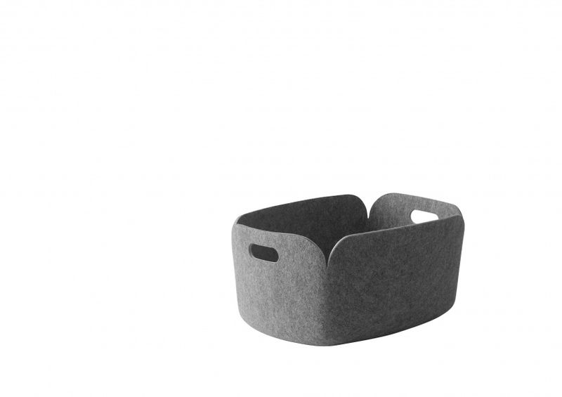 Muuto Restore Basket 48 x 35 Grey Melange, Oppbevaring