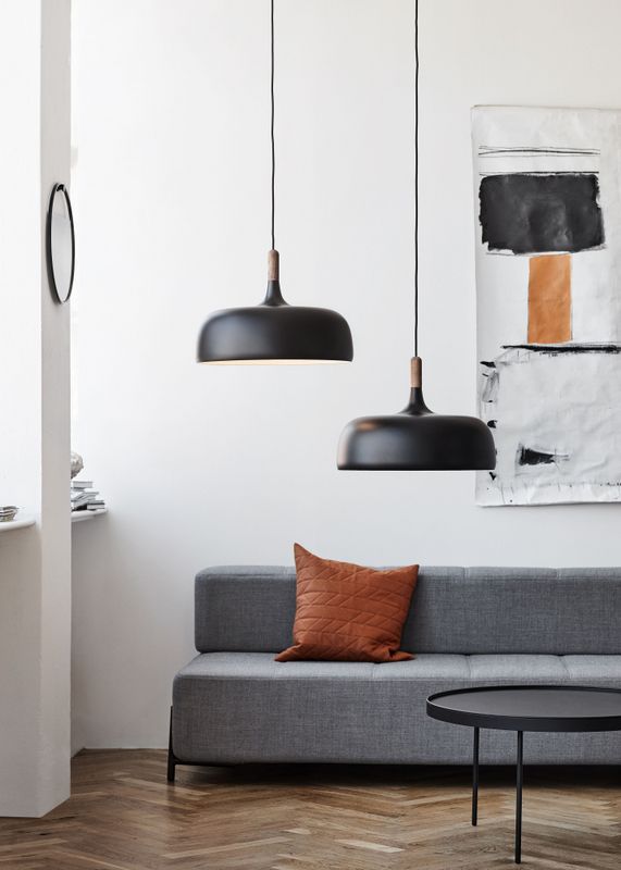 Northern Acorn Pendant Lamp Black Matt,  Svart Taklampe