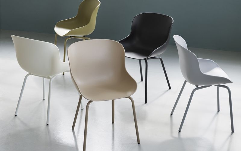 Normann Copenhagen Hyg Chair Steel Sand spisestol stol