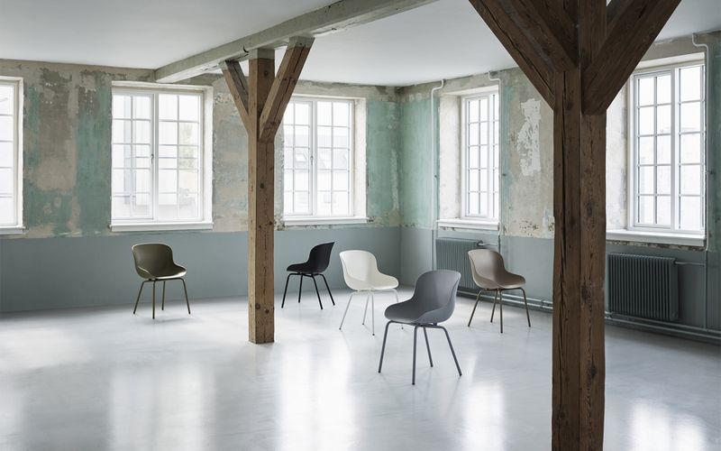 Normann Copenhagen Hyg Chair Steel Sand spisestol stol