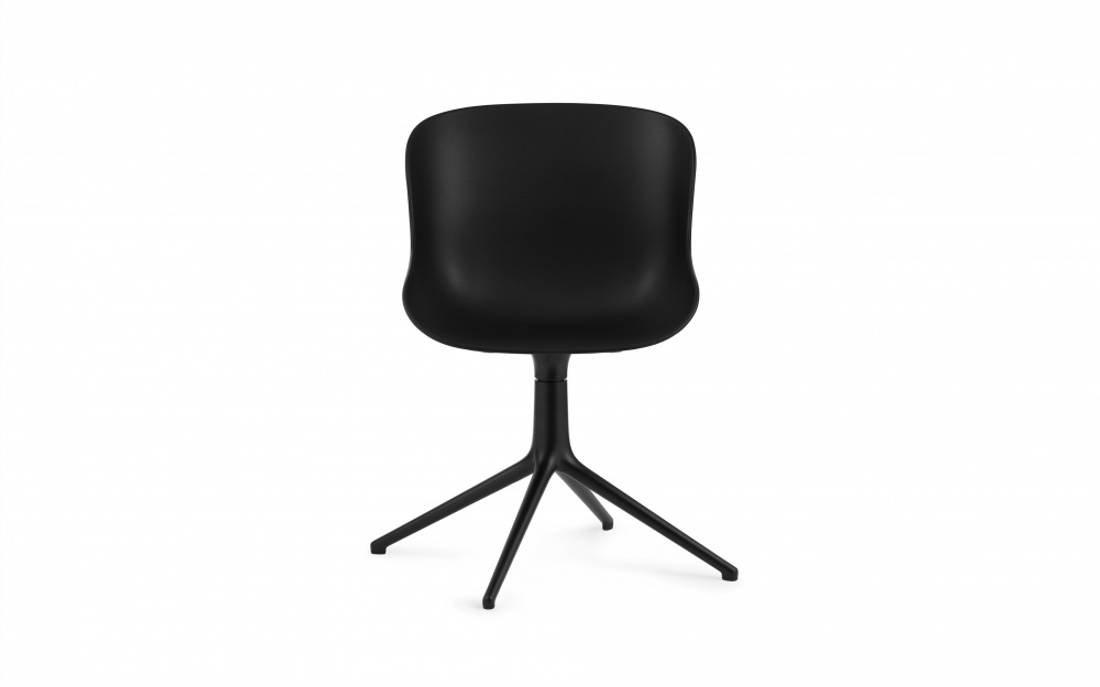 Normann Copenhagen Hyg Chair Swivel 4L Black Alu, Svart stol