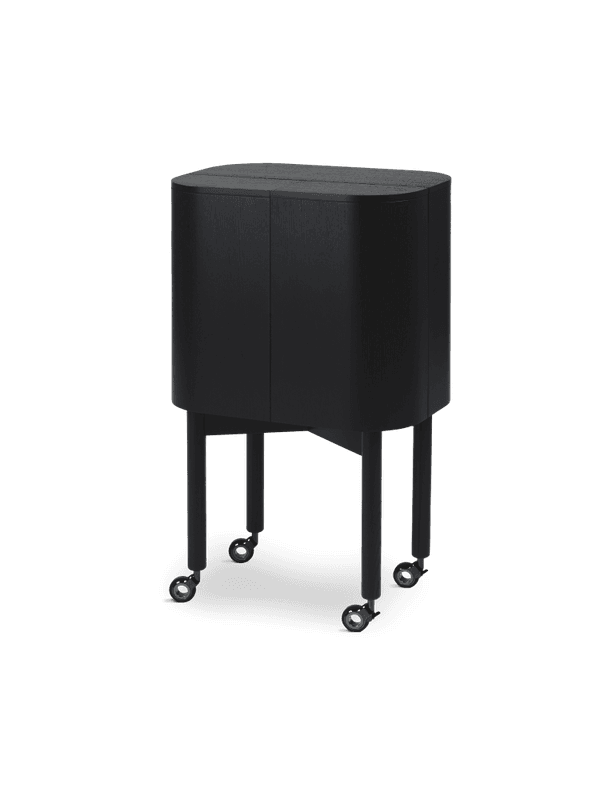 Northern Loud Bar Cabinet Black Painted oak Eik Svart Barskap