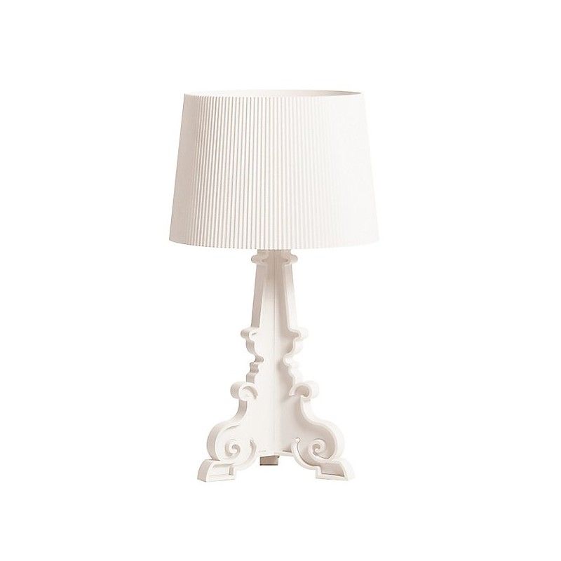 Kartell Bourgie Lampe, White matt Bordlampe