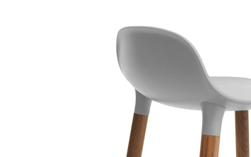 Normann Copenhagen 65cm Form Barstol, Grey/oak