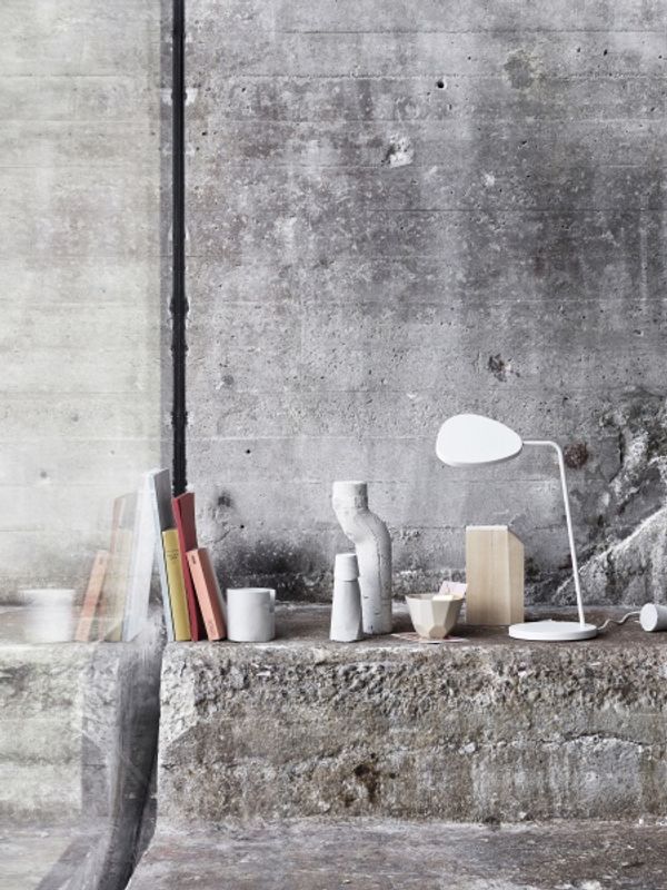 Muuto Leaf Table Lamp Grey Grå bordlampe