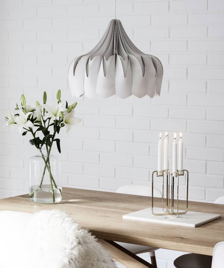 Pilke Pioni Large Ø 50 cm pendant Lamp White, Hvit Taklampe