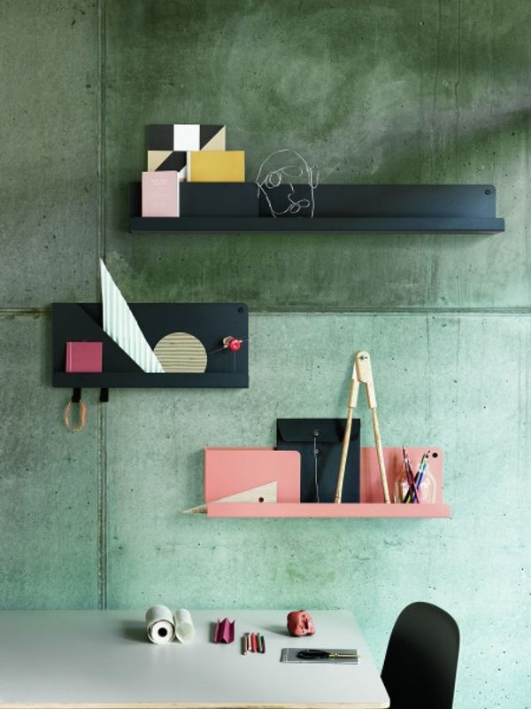 Muuto Folded Shelves Large Olive Hylle