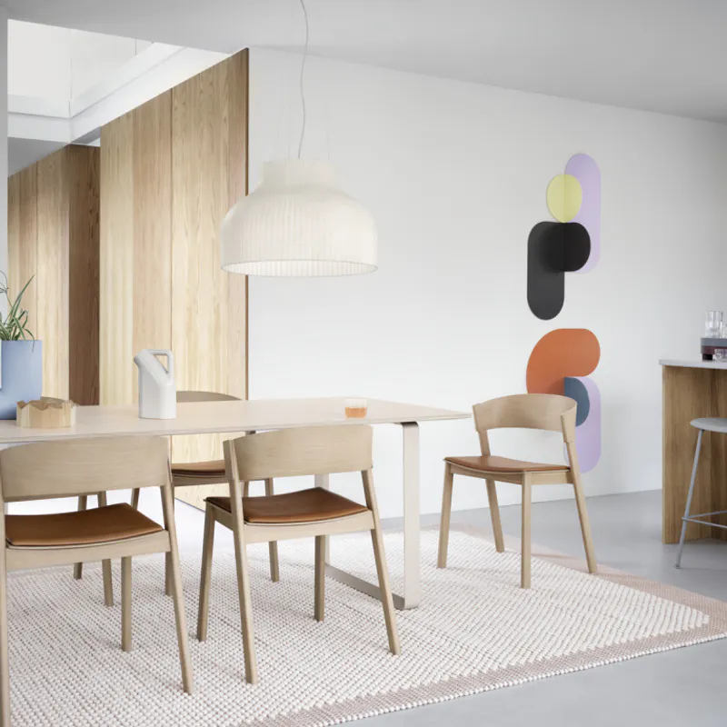 Muuto Cover Armchair Oak, Eik spisestol Stol