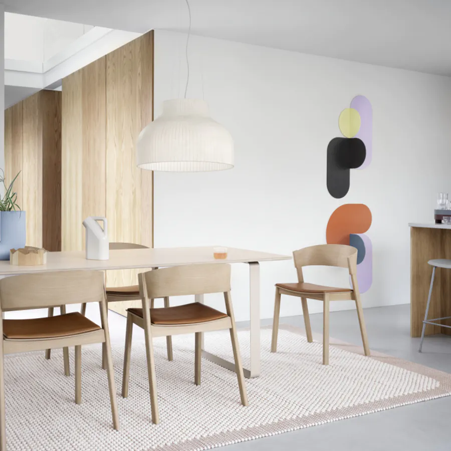 Muuto Cover Armchair Oak, Eik spisestol