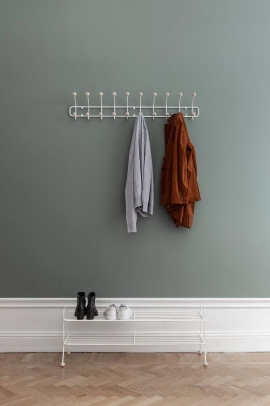 Maze, Bill Horizontal Large White, knagg og knaggrekke hvit