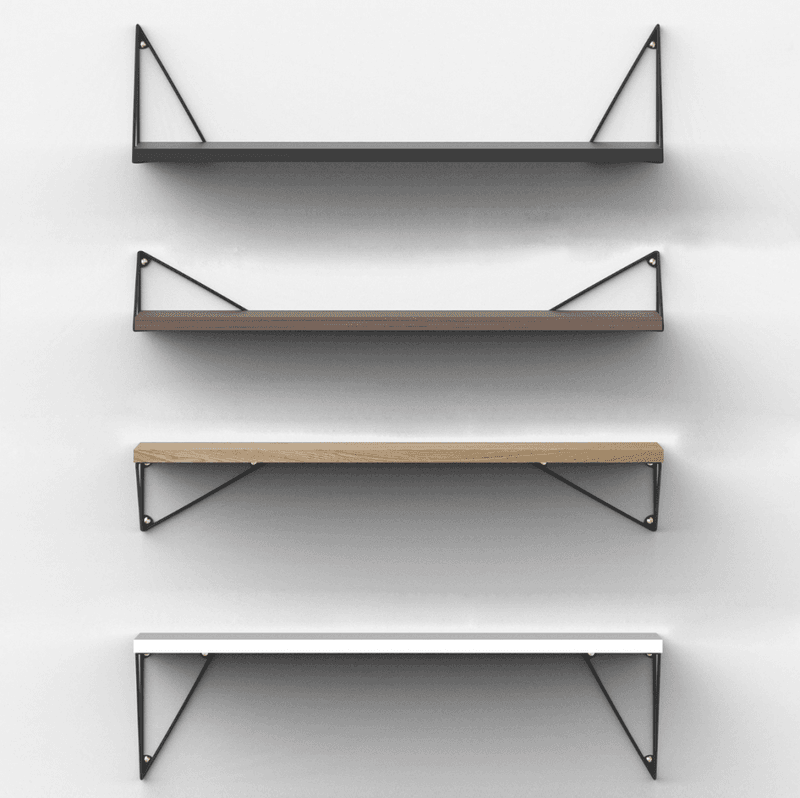 maze Pythagoras Brackets Black, hylleknekt, svart 2 pakk