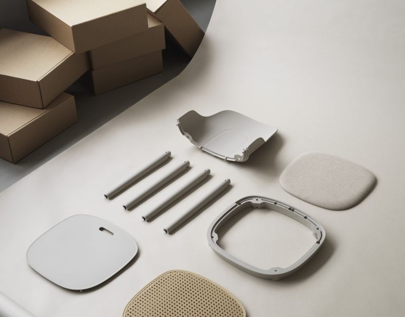 Normann Copenhagen Allez Chair PP, White, Hvit stol