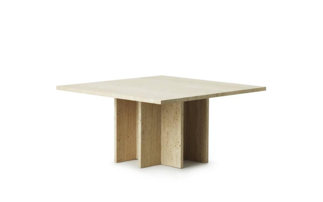 Normann Copenhagen Edge Coffee table L, Travertine