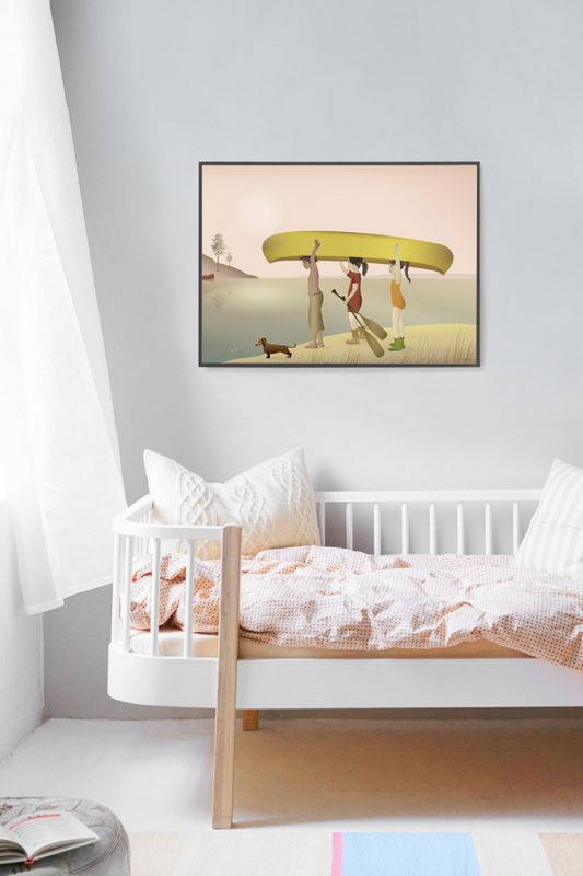 VisseVasse Canoe 30x40cm