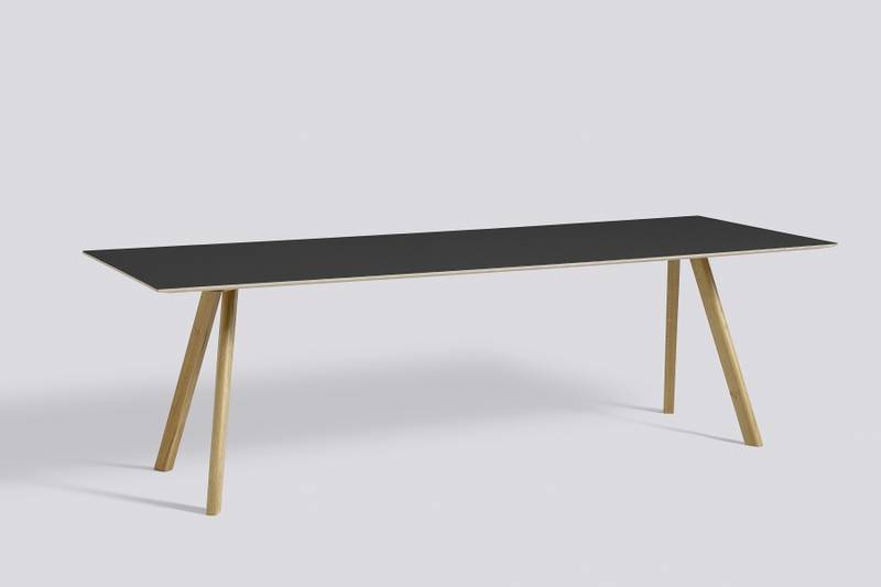HAY CPH30 Dining Table 250 cm Black linoleum Svart spisebord Oak