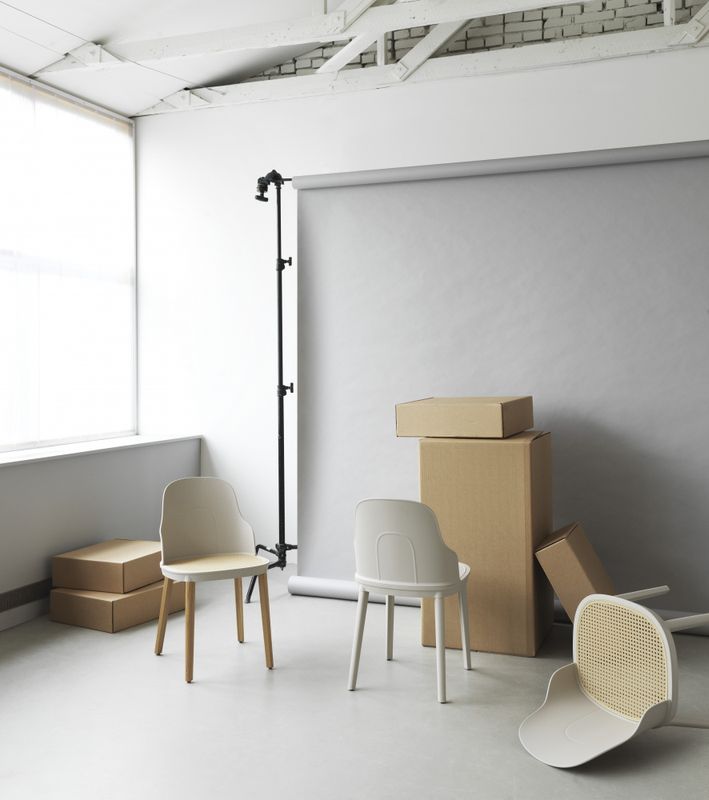 Normann Copenhagen Allez Chair Oak, Grey, Grå stol