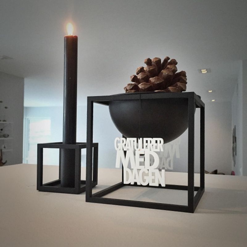 Felius Design Gratulerer med dagen 2stk, white