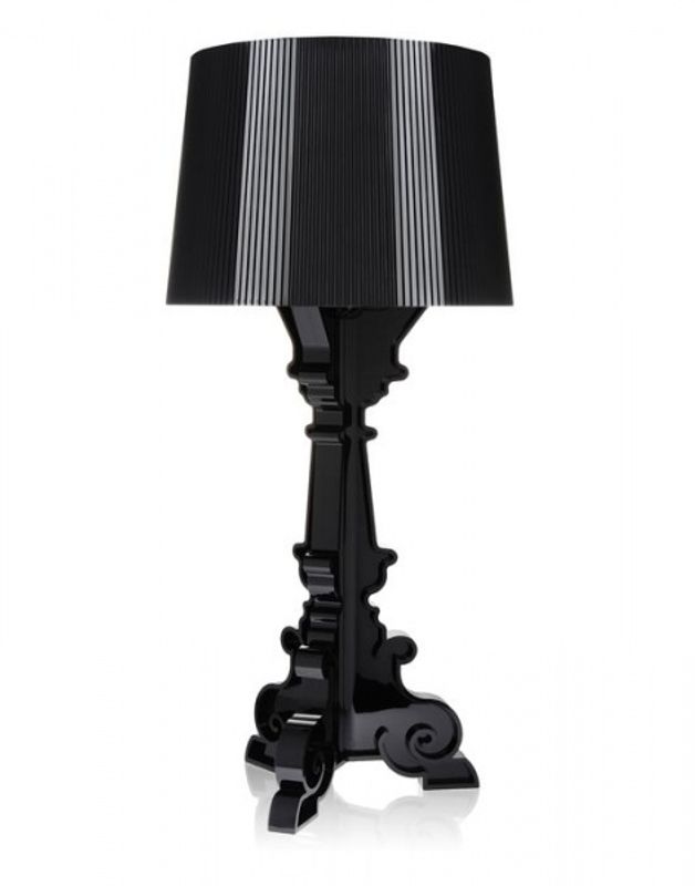 Kartell Bourgie Lampe, Black Crystal, Bordlampe