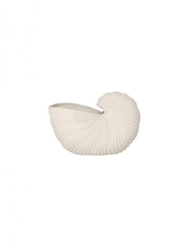 ferm LIVING Shell Pot Off White, Blomsterpotte
