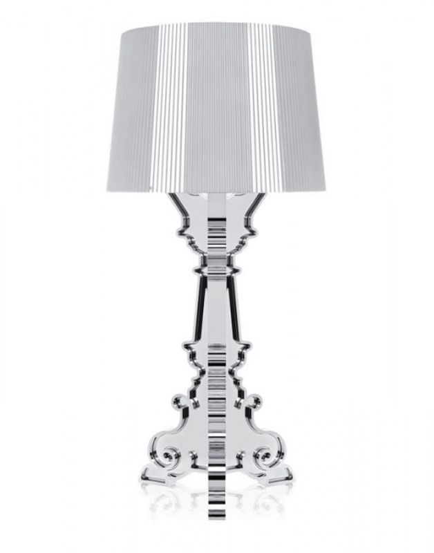 Kartell Bourgie Lampe, Silver Chrome, Bordlampe