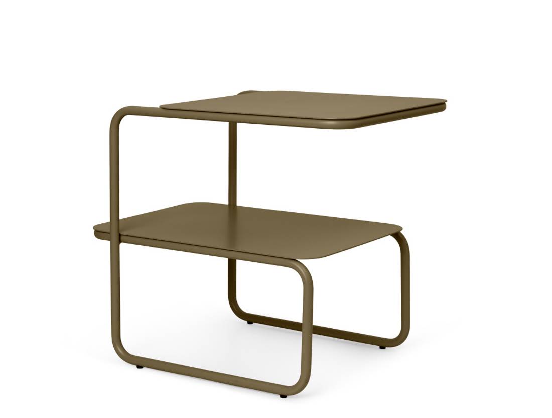 Ferm Living Level Side Table Olive Sidebord utebord