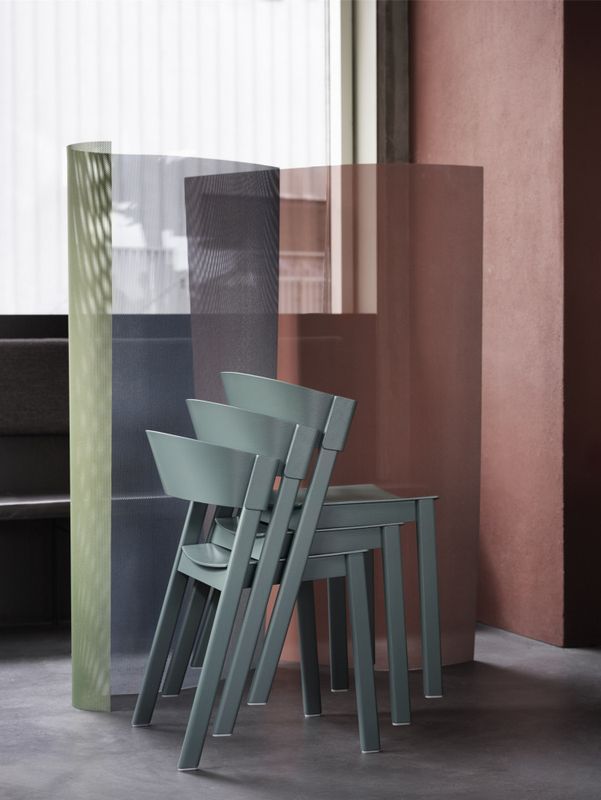Muuto Cover Side Chair Wood Seat Spisestol Stol