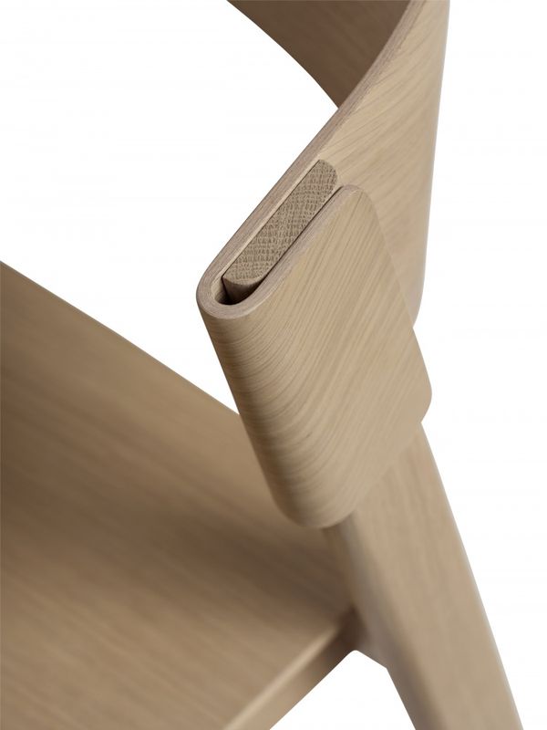 Muuto Cover Side Chair Wood Seat Spisestol Stol