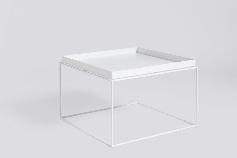 HAY TRAY Table 60 x 60 White, Hvit Stuebord