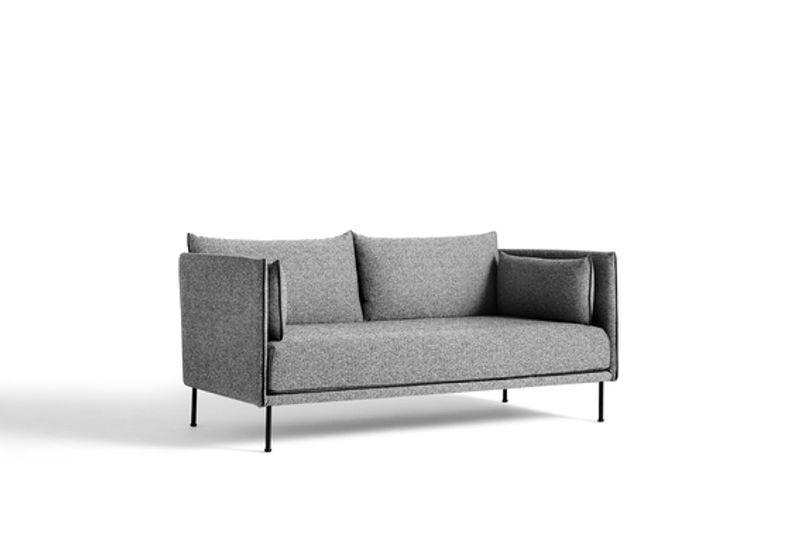 HAY Silhouette Olavi by Hay 03, 2 seter sofa, svarte ben