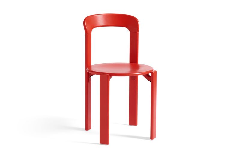 Hay Rey Chair Scarlet Red water based lacquered beech Rød Bøk stol spisestol