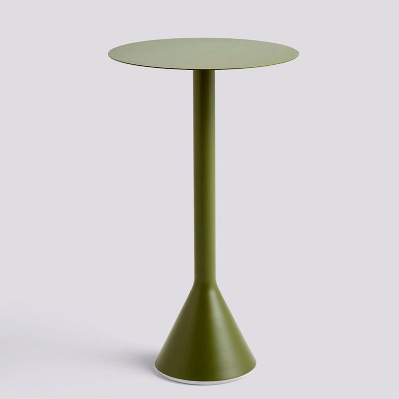 HAY Palissade Cone Table Ø 60 H 105 Olive Utebord bord