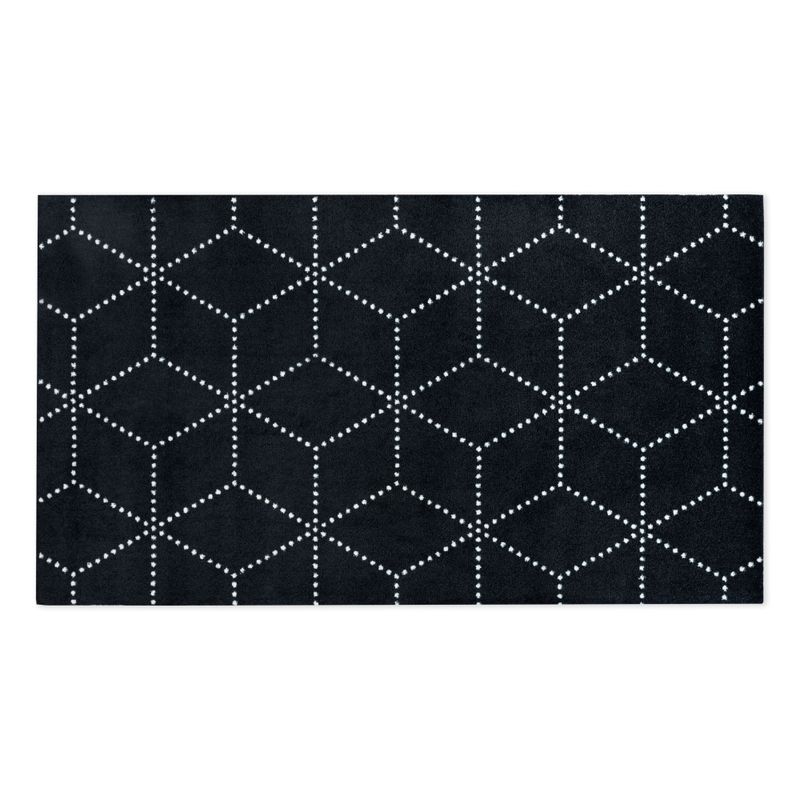HEYMAT 85 x 150 Hagl Black Door Mat Dørmatte teppe