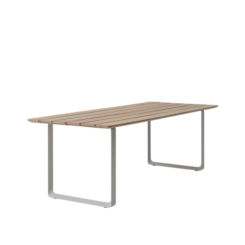 Muuto 70/70 Outdoor Table 225 cm Sapele Mahogany, Grey Utebord