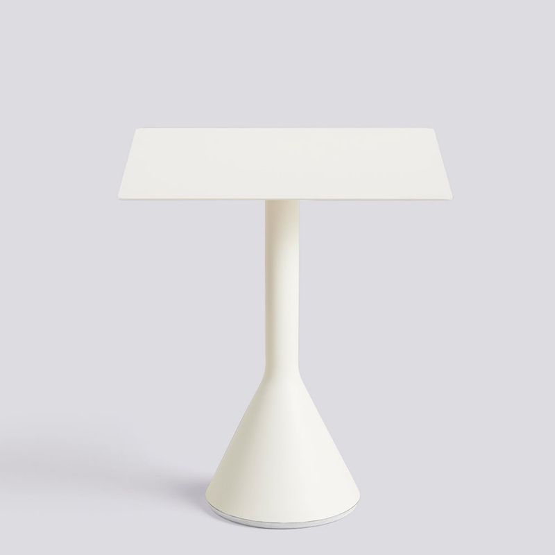 HAY Palissade Cone Table 65 x 65 H 74 Cream White Utebord bord