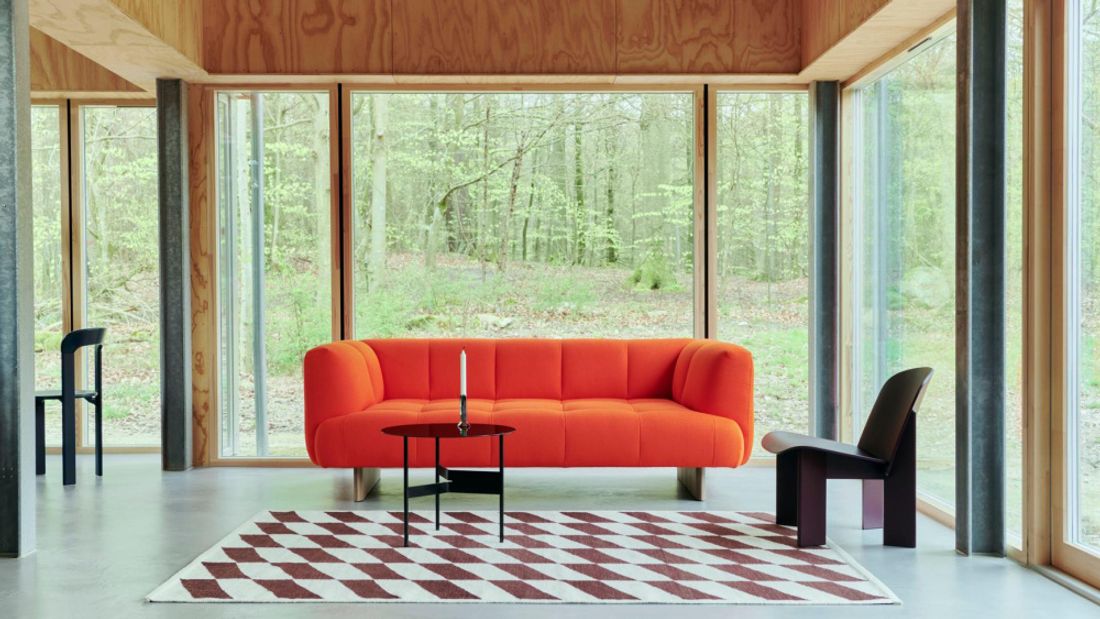 HAY Shift Kelim Rug 140 x 200 Burgundy, teppe Burgunder