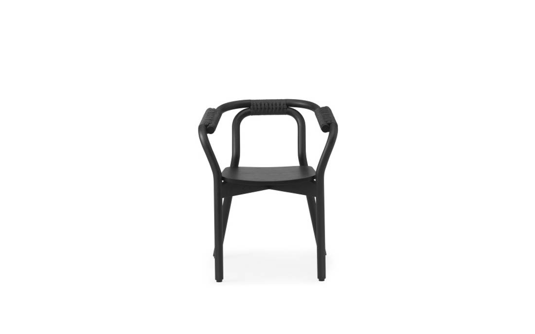 Normann Copenhagen Knot Chair Black Black Spisestol stol Ask