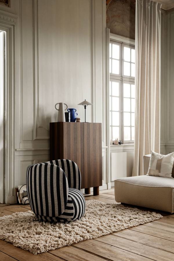 ferm Living Post Storage Cabinet Smoked oak, Eik Skap med dører