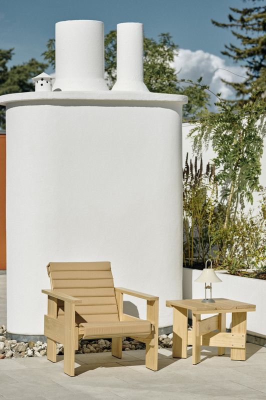 HAY Crate Lounge Chair WB lacquered Pinewood, Furu Loungestol