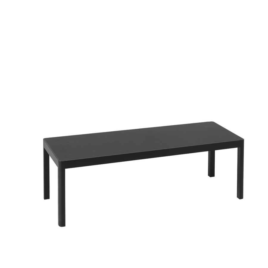 Muuto Workshop Coffee Table 120 x 43cm Black, Black Linoleum