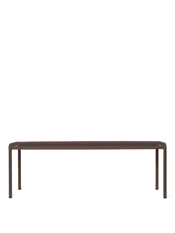 Ferm Living Dapple Bench 130 cm - Dark Chocolate, Brun Utebenk benk