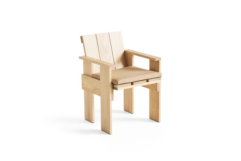 HAY Crate Seat Cushion Dining Chair, Beige  Sittepute