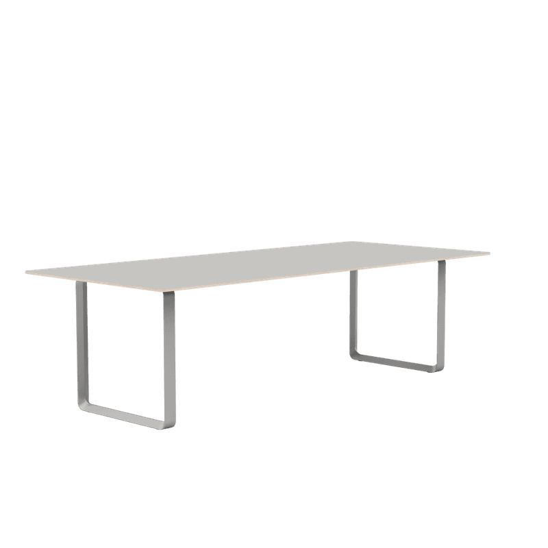 Muuto 70/70 table 255 cm Spisebord, Grey Base, Grå ben