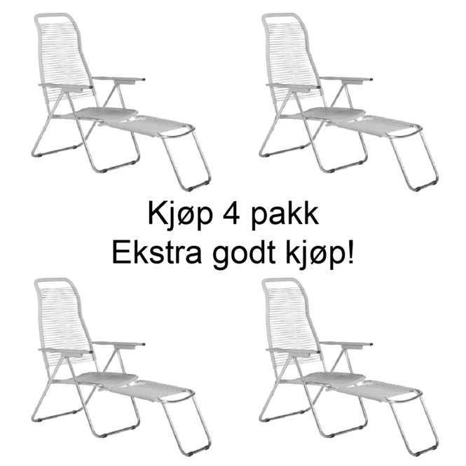 Hovedbilde 4 stk Fiam Spaghetti solstol ...