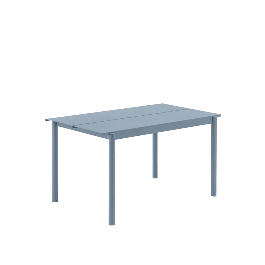 Muuto Linear Steel Table 140 cm Pale Blue, Blå Utebord bord