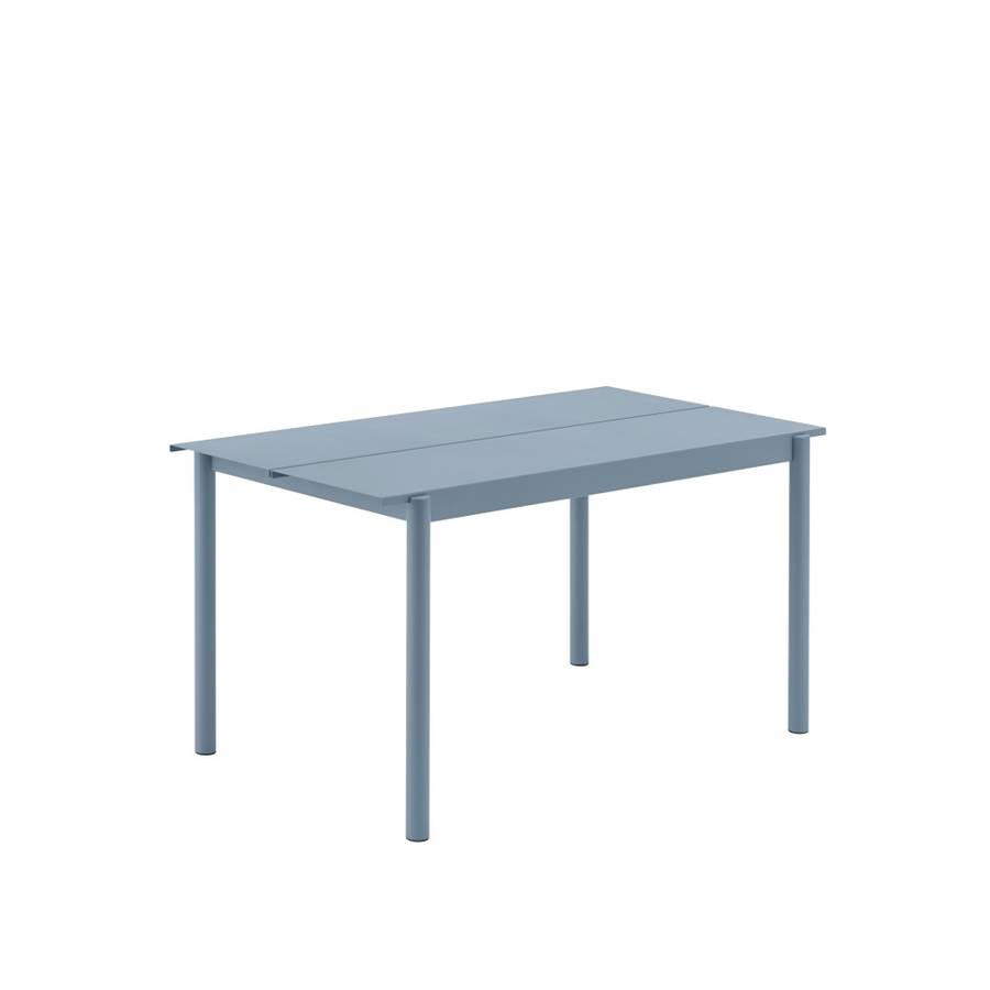 Muuto Linear Steel Table 140 cm Pale Blue,Bl Utebordbord