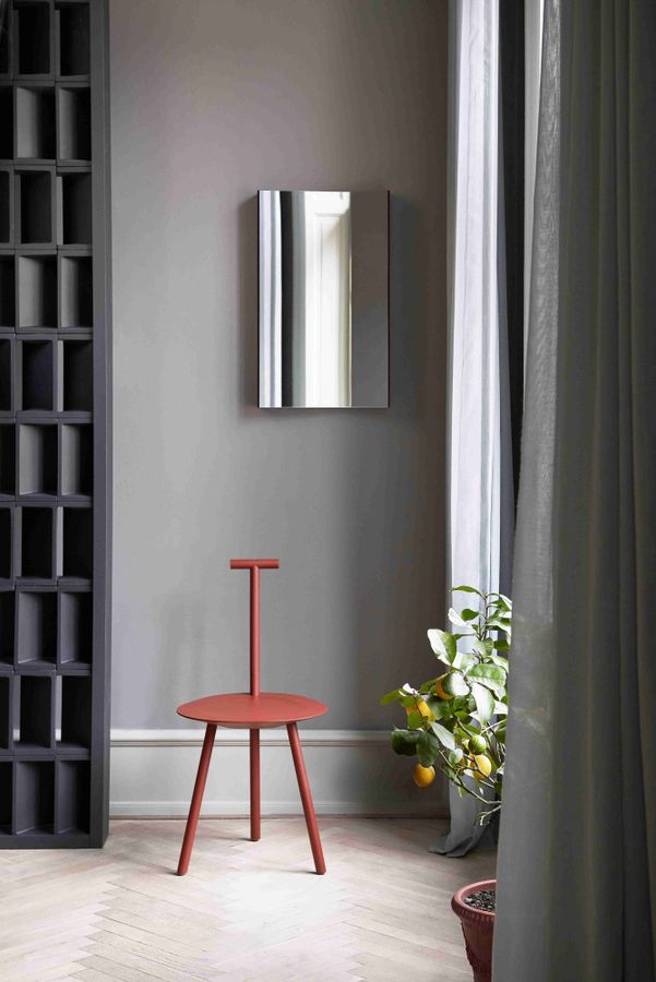 PWtbS Spade Chair Basque Red Ash, rød spisestol, stol i ask