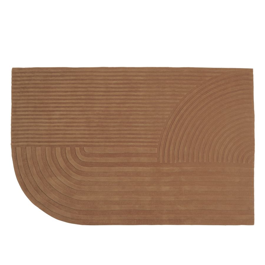 Muuto Relevo Rug 200 x 300 Burnt Orange teppe Brent Oransje
