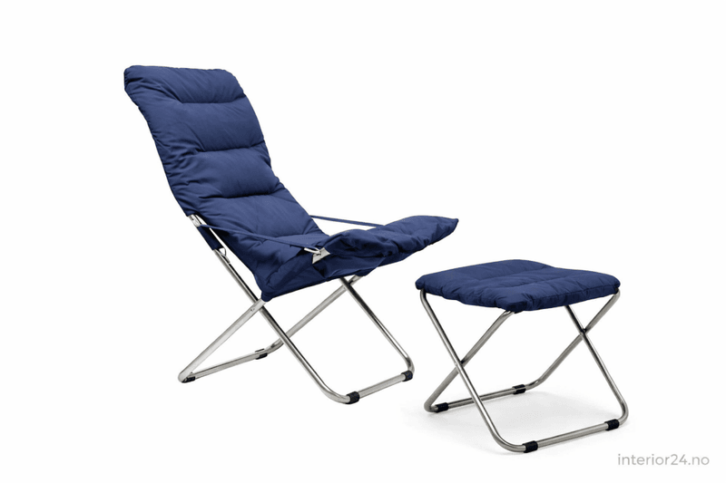 4 stk - Fiam Fiesta Soft solstol Navy, Blå