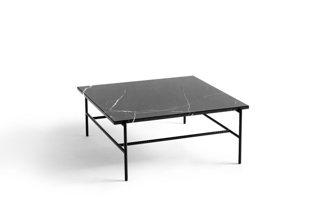 HAY Rebar 80 x 84 Coffe Table, Soft Black Marble, Stuebord